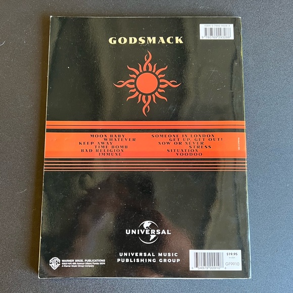 Godsmack Self Titled Guitar Tab Book - Picture 2 of 3
